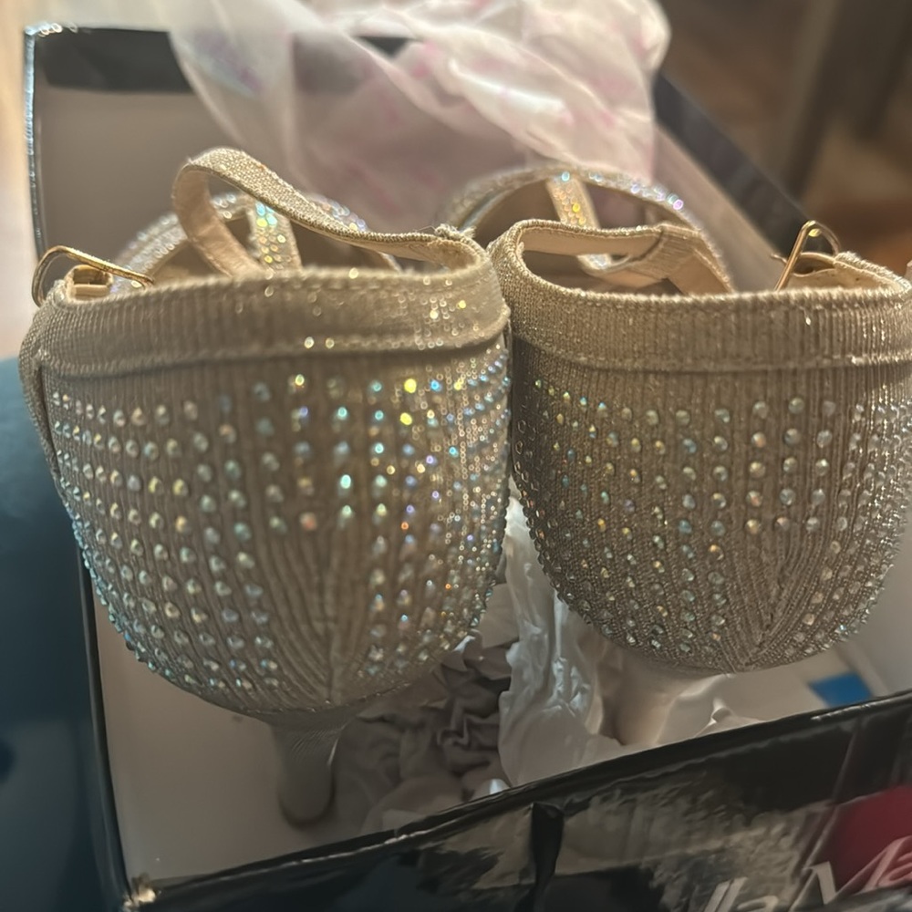 “Bella Marie” Rhinestone Heels - Picture 2 of 5